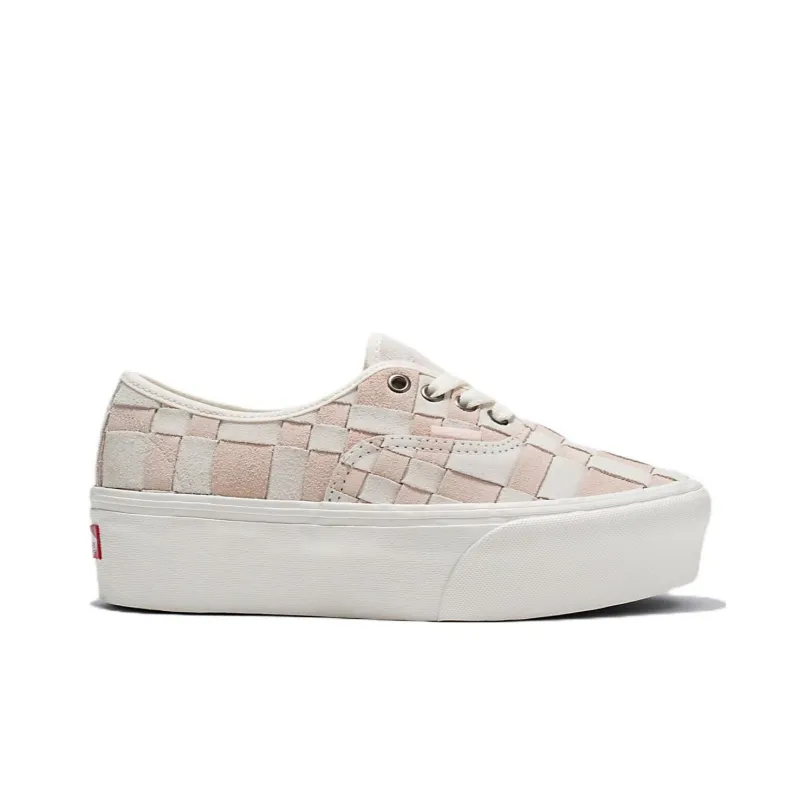 Vans Authentic Woven Check Stackform 'White Pink'-1