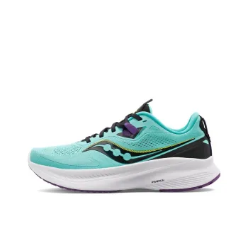 Saucony Guide 15 Cushioning Breathable Low-Top Running Shoes Women's Mint Blue Loose Fit