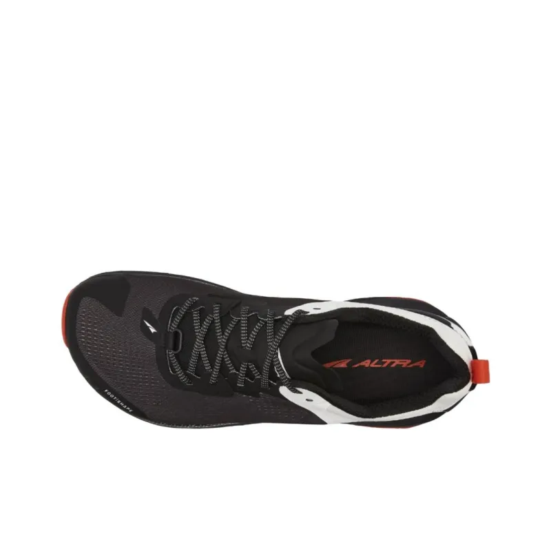 Altra Olympus 4 Cushioning Wear-Resistant Low-Top Running Shoes Men's Black White-3