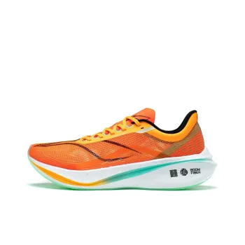 LiNing Feidian 3 Challenger Durable Breathable Low Top Marathon Running Shoes Men's Neon Bright Orange