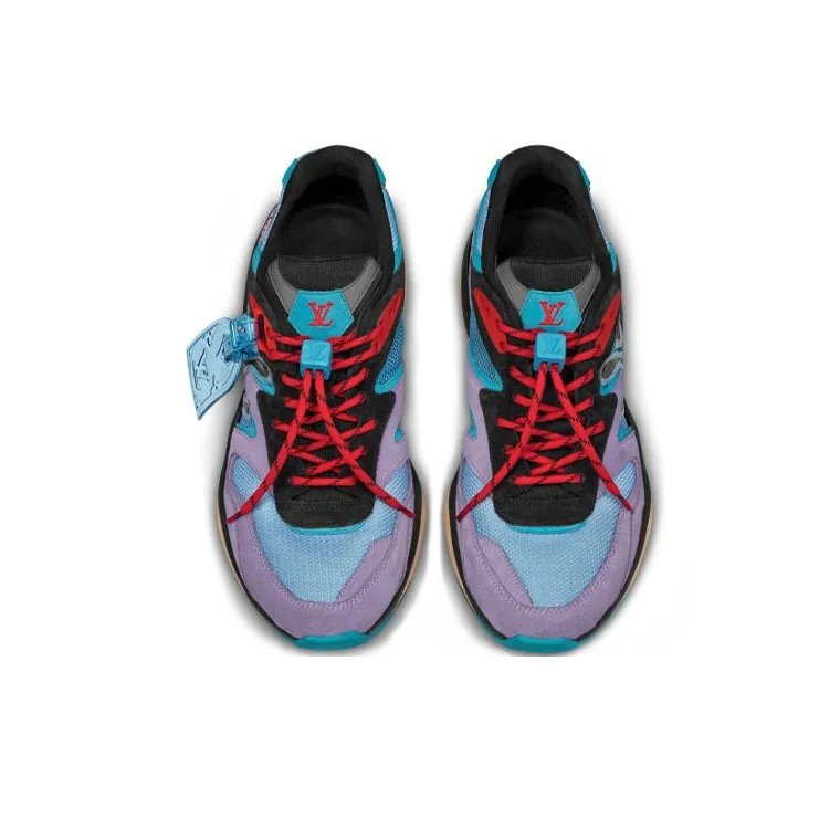 LOUIS VUITTON Trail Sneakers 'Purple Blue Black'-2