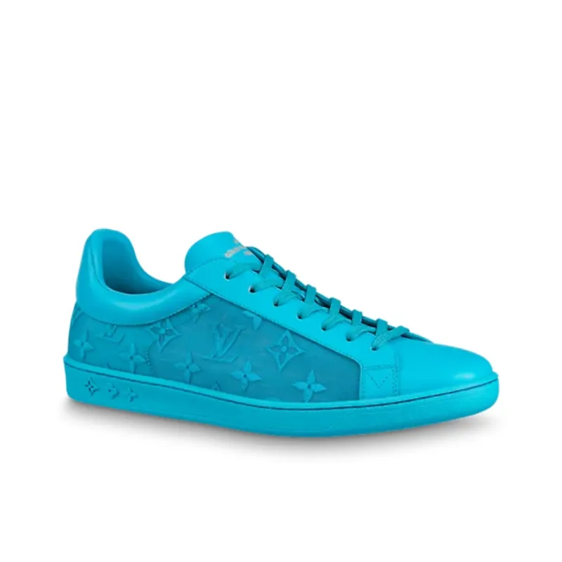 LOUIS VUITTON Luxembourg Sneakers 'Teal Logo Monogram'-1