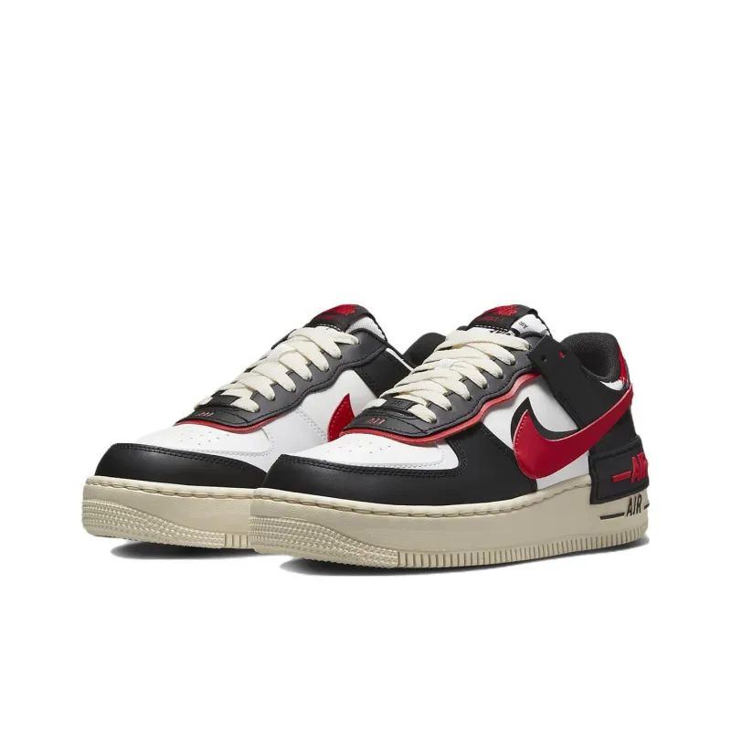 Nike Air Force 1 Low Shadow Summit White University Red Black Women's-2