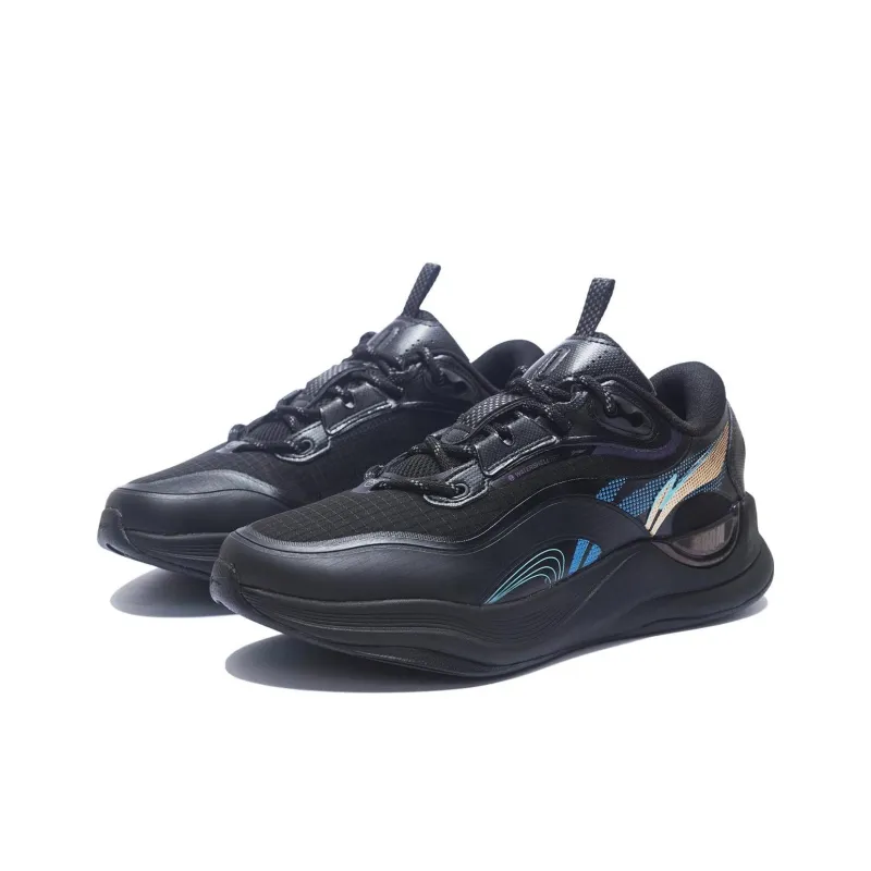LiNing Cloud Extreme Anti Slip Wear Resistant Low Top Sports Casual Shoes Men's Black-2