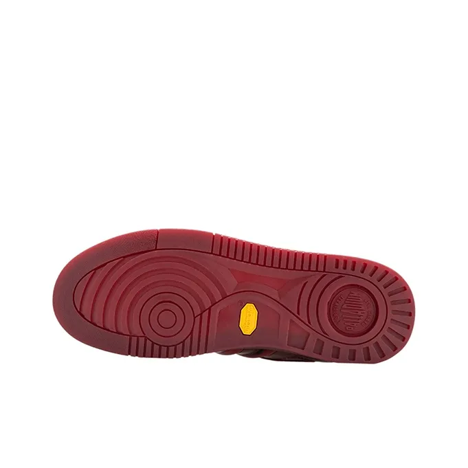 Palladium Pallaslam Jlin Collaboration Anti Slip Wear Resistant Low Top Skateboard Shoes Men's Red-5