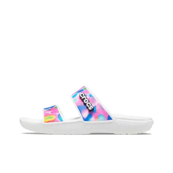 Crocs Classic Colorful Unisex White Pink Slippers 'White Pink'