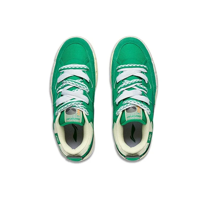 LiNing Reputation 3 Renowned 3.0 Anti Slip Wear Resistant Low Top Skateboard Shoes Men's Jade Fruit Green-2