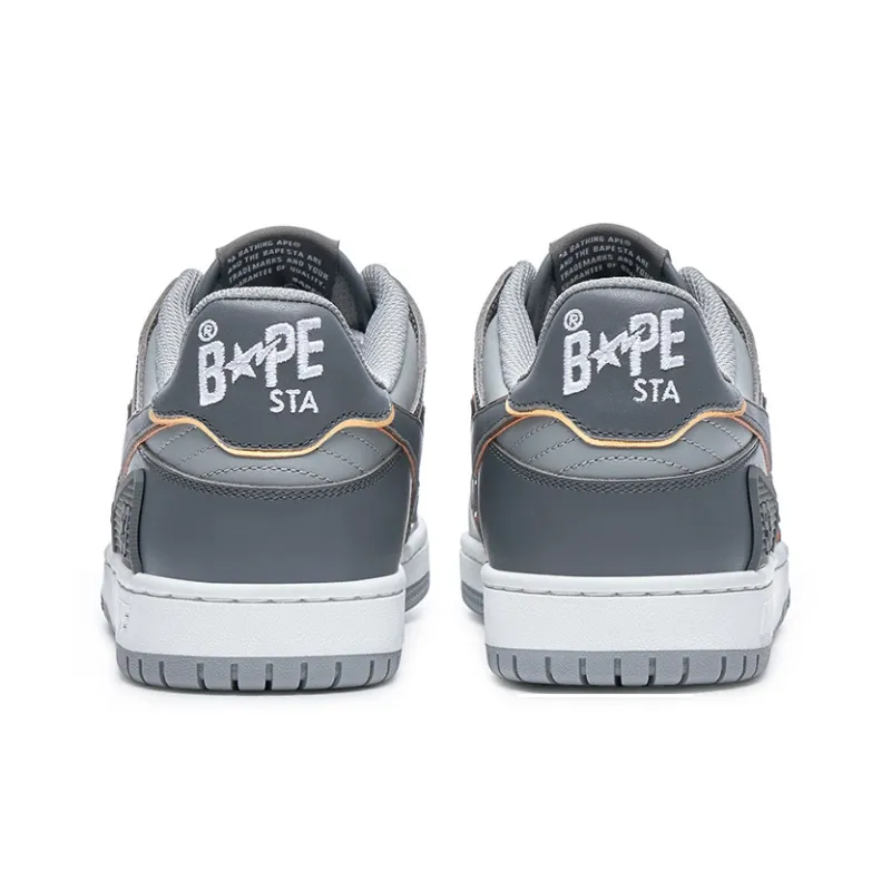 BAPE A BATHING APE Bape SK8 Sta White Silver Grey-2