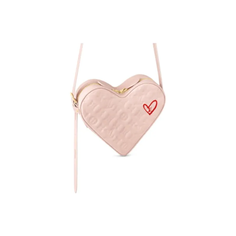 LOUIS VUITTON Limited Edition Sac Coeur Heartbox Monogram Pink Lambskin-1