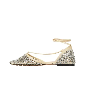 Bottega Veneta Stretch Casual Single Shoes Women's Beige