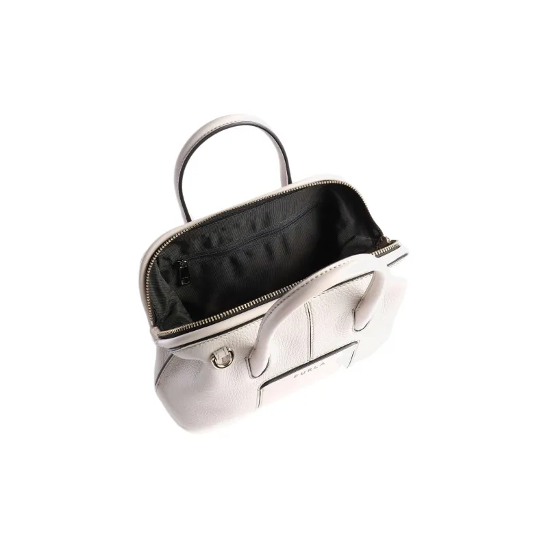 Furla Ninfa Genuine Leather One Shoulder Handbags Women's Ivory-3