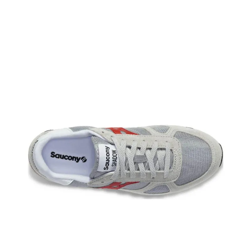 Saucony Shadow Original Original Anti-Slip Wear-Resistant Low-Top Running Shoes Red Gray-3