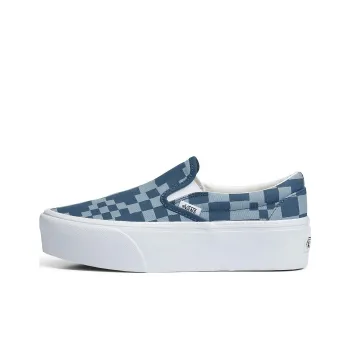 Vans Slip on Multi Check 'Blue White'