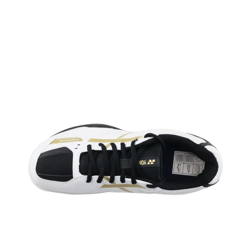 YONEX Badminton Shoes Unisex Low Top White Gold-2