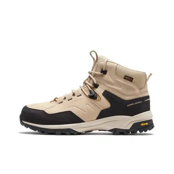CAMEL Everest Series Saint Cushioning, Slip Resistant, And Abrasion Resistant High Top Hiking Shoes Men's Beige Black