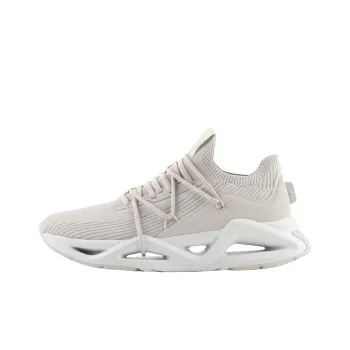 EMPORIO ARMANI EA7 Low Top Sports Casual Shoes Unisex Ecru