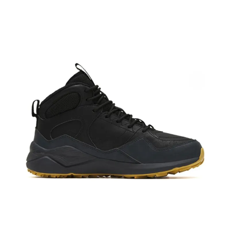 Anta Life Collection Basalt Durable Warm High Top Casual Shoes Men's Black-1