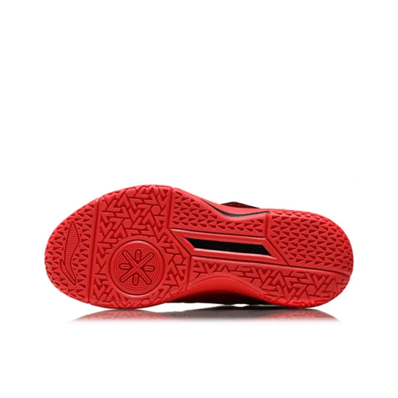LiNing Battle Armor Low Top Basketball Shoes Men's Flame Red-4