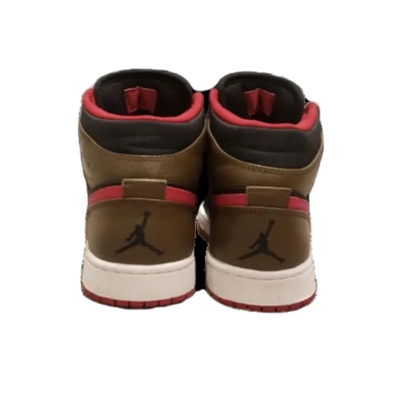 Jordan 1 Phat Black Red Olive-3
