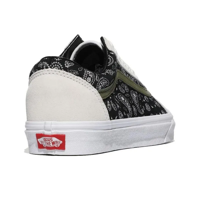 Old Skool Vans 'Paisley Black White'-3