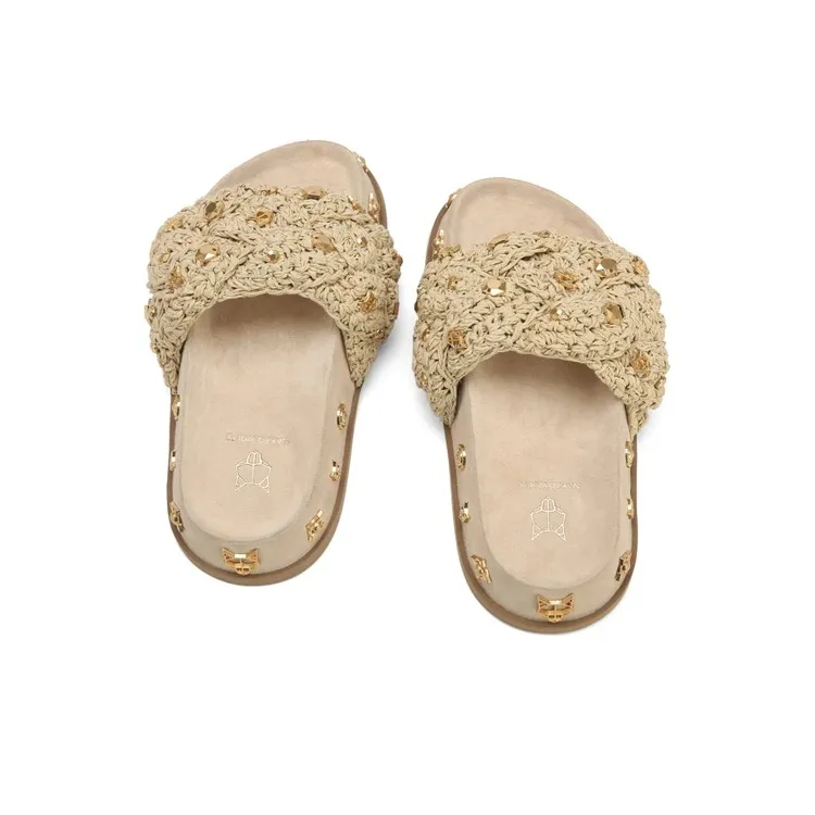Naked Wolfe Vera Stylish Sandals Women's Beige-2