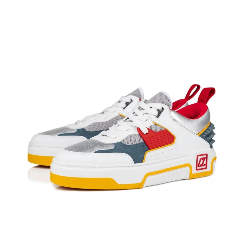 CL LUBOTING Astroloubi Low Top Skateboard Shoes Men's White Yellow-1