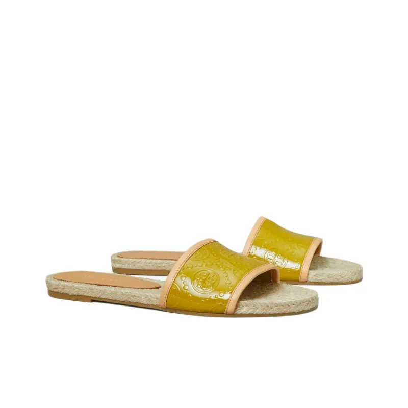 TORY BURCH T Monogram Other Slip-Resistant Stylish Sandals Women's Yellow-2