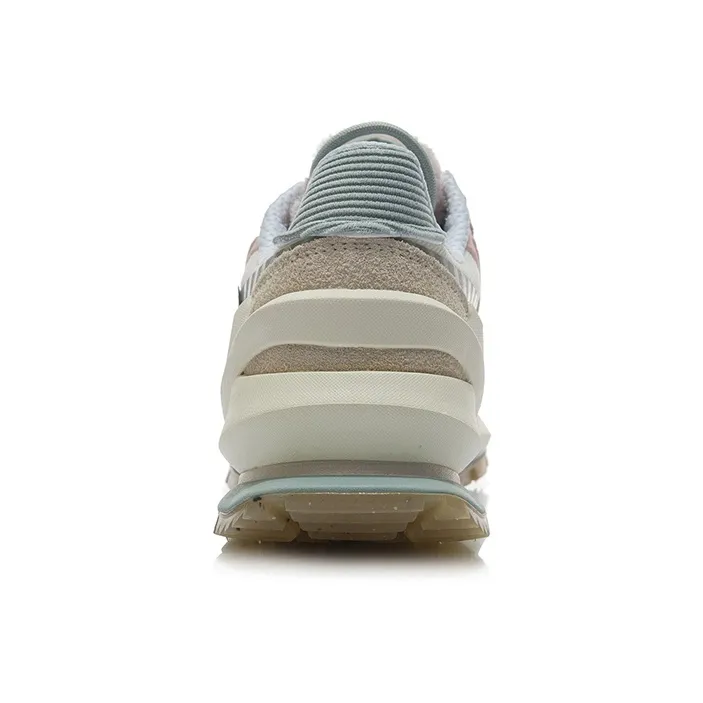 LiNing Fangyuan Eternal Running Shoes Women's Low Top Vanilla White/Tapioca Apricot/Water Gray Green-3