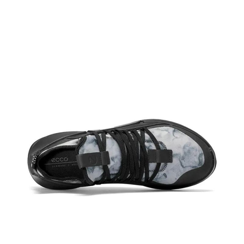 Ecco Striding 2.0 Series Breathable Low Top Sports Casual Shoes Men's Black Gray Color-3