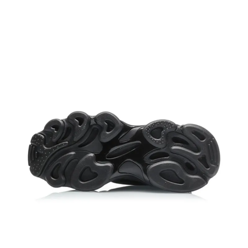 LiNing CF Alien Secret Silk Road Anti Slip And Wear Resistant Breathable Low Top Chunky Sneakers Men's Black-4