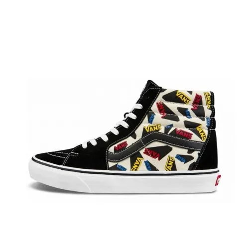 Vans SK8 Skateboard Shoes Unisex High-Top Black