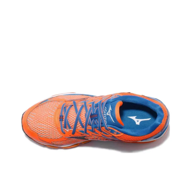 Mizuno Wave Enigma 6 Anti-Slip Wear-Resistant Low-Top Running Shoes Men's Orange Blue-3