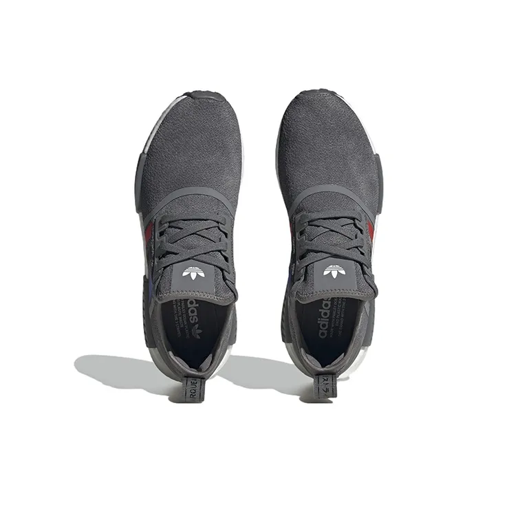 Adidas Originals Nmd R1 Grey Better Scarlet Core Black-4