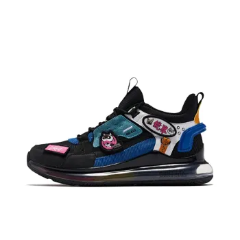 QIAODAN Cute Pet 1.0 Anti Slip Wear Resistant Mid Top Sports Casual Shoes Men's Black Pink Blue