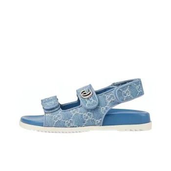 GUCCI Women's Gg Sandal 'Light Blue Denim' Women's