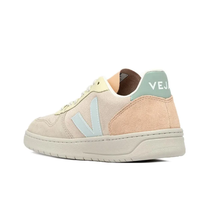 VEJA V 10 Suede 'Sable Menthol Multico'-3