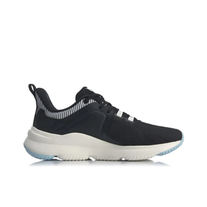 LiNing SOFT PLUS Plus Low Top Running Shoes Women's Black White-1