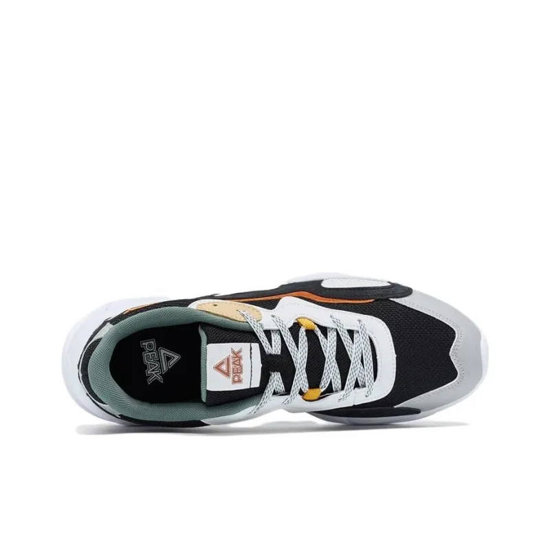 PEAK Trendsetter Cushioning Anti-Slip And Wear-Resistant Low-Top Sports Casual Shoes Black Brown-2