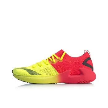 LiNing Non slip Lightweight Low Top Running Shoes Men's Red