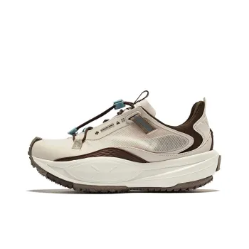 Erke Mountain Realm Breathable Slip Resistant Low Top Casual Shoes Women's Pink Brush Gray Coffee