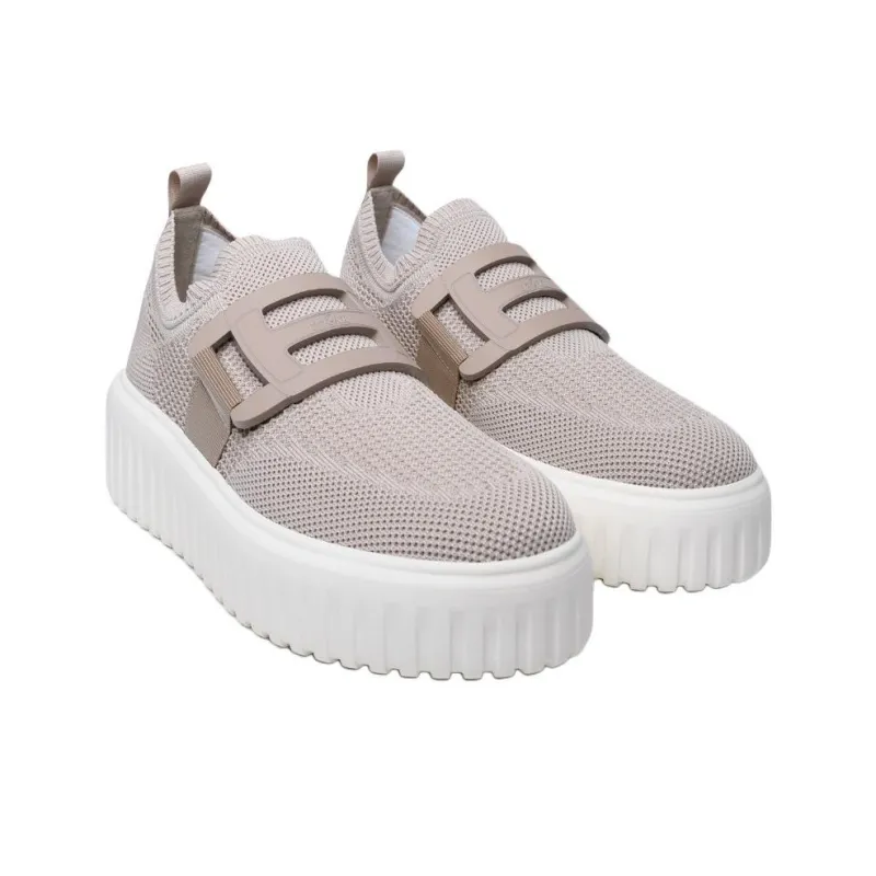 HOGAN Knitted Wedge Sneakers-2