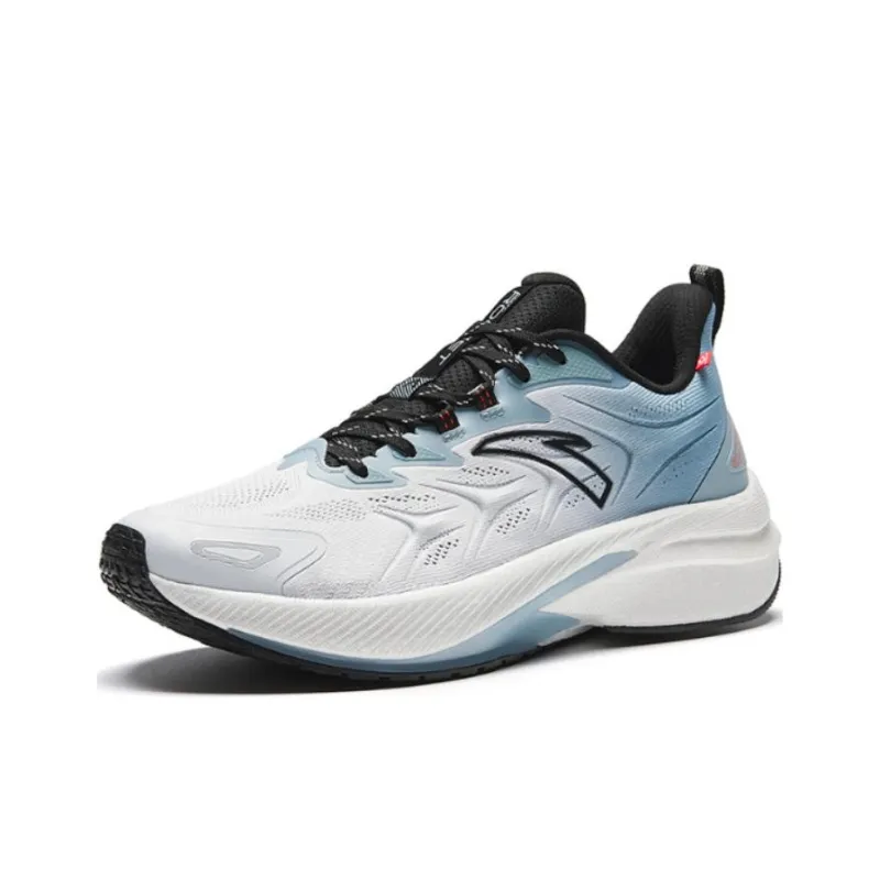 Anta Rocket 5.0 Cushioned Slip Resistant Abrasion Resistant Low Top Casual Running Shoes Men's White Black Blue-1