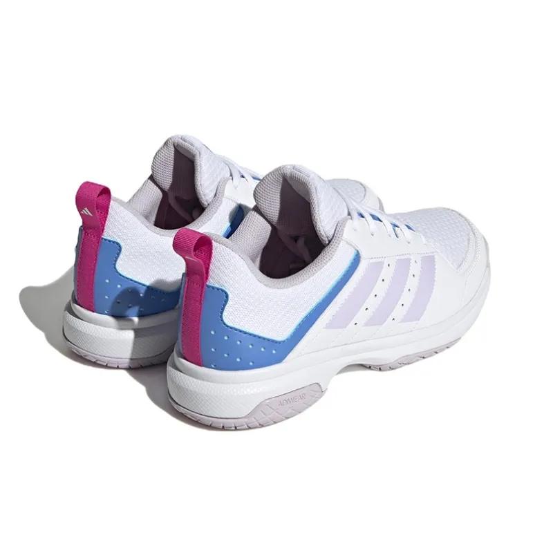 Adidas Ligra 7 Indoor Shoes 'Cloud White / Blue Fusion' Women's-3