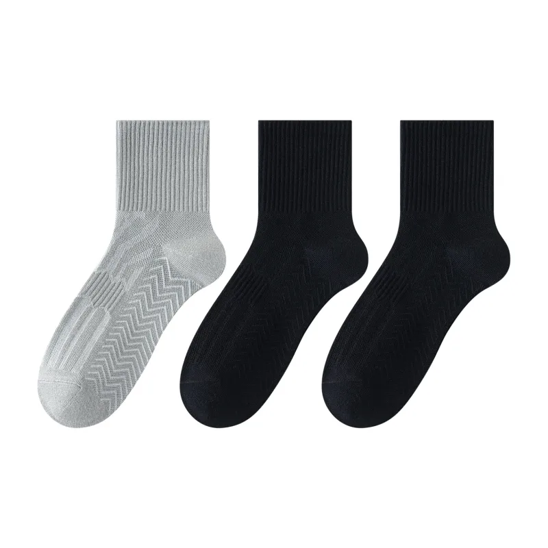 XXLLG Mid Calf Socks Men's 3 Pack-5