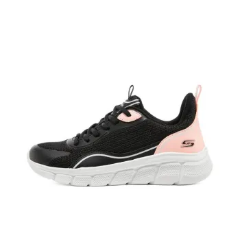 Skechers Bob's Sport Cushioning, Slip Resistant, Abrasion Resistant, Breathable Low Top Casual Shoes Women's Black Pink