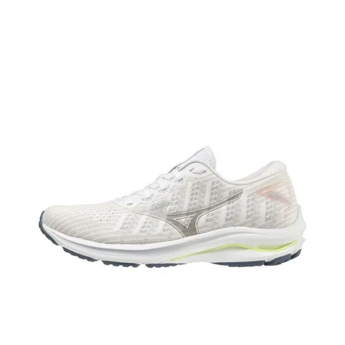 Mizuno Wave Rider 25 Women's Waveknit Super Wide 'Grey White'