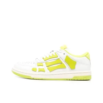AMIRI Skel Top Low Stylish Skateboarding Shoes Women's White Green