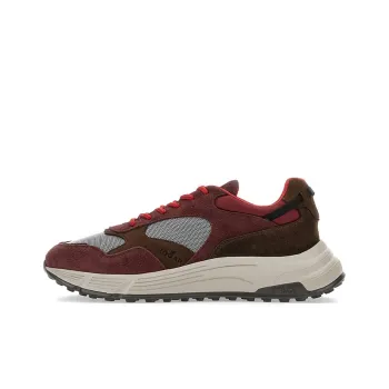 HOGAN Hyperlight Low-Top Sports Casual Shoes Men's Red Brown Gray