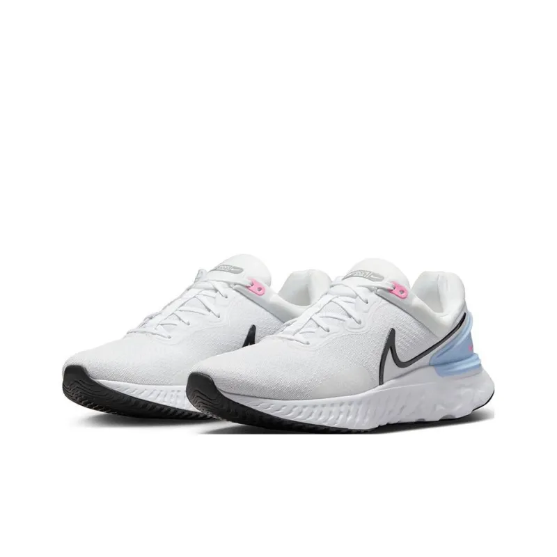 Nike React Miler 3 Road Running Shoes 'White Bright Crimson Obsidian'-2