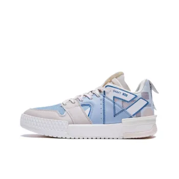 PEAK Taichi 910 Anti Slip Wear Resistant Low Top Skateboard Shoes Men's Ceramic Blue